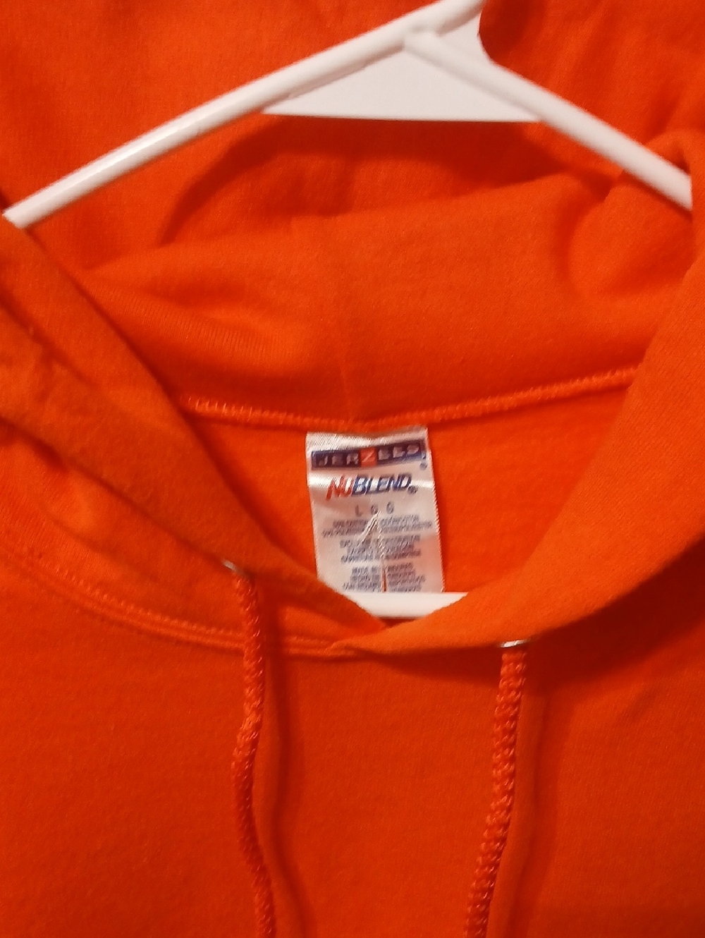 Jerzees Orange NuBlend Pullover Hoodie